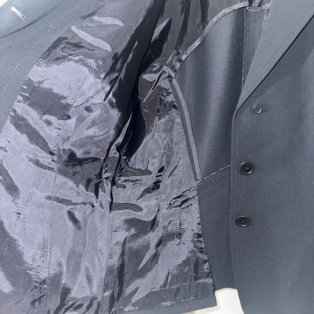 AKRIS Punto Wool Hidden Button Blazer - Black 6 - Picture 6 of 10